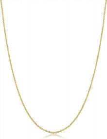 img 4 attached to 14K Yellow Gold Filled Or White Gold Filled Cable Chain Necklace For Women And Men (1Mm, 1.3Mm, 1.5Mm Or 2.1Mm - Sizes From 14 To 30 Inch Long)