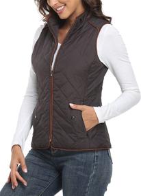 img 1 attached to Dilgul Womens Padded Lightweight Quilted Women's Clothing for Coats, Jackets & Vests