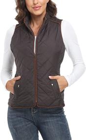 img 4 attached to Dilgul Womens Padded Lightweight Quilted Women's Clothing for Coats, Jackets & Vests
