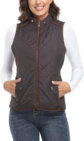 img 3 attached to Dilgul Womens Padded Lightweight Quilted Women's Clothing for Coats, Jackets & Vests