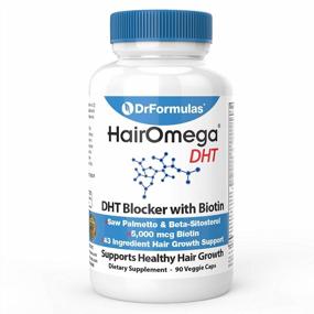 img 3 attached to Advanced Hair Growth Supplements With Biotin 5000 Mcg: DrFormulas DHT Blocker For Men & Women Hair Loss Vitamins Pills, 45 Day Supply