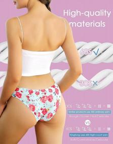 img 2 attached to Comfortable And Invisible: Kingfung Seamless Panties For Women