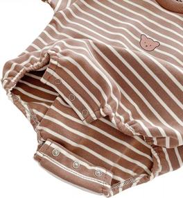 img 1 attached to Famuka Baby Romper Sweatshirt - Cotton Spring/Autumn Clothes For Boys & Girls!