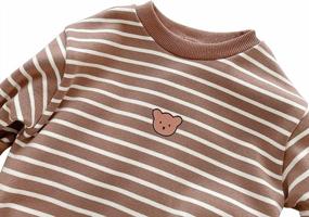 img 3 attached to Famuka Baby Romper Sweatshirt - Cotton Spring/Autumn Clothes For Boys & Girls!