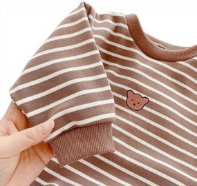 img 2 attached to Famuka Baby Romper Sweatshirt - Cotton Spring/Autumn Clothes For Boys & Girls!