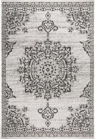 img 3 attached to Stylish And Durable Nicole Miller New York Azalea Medallion Indoor/Outdoor Rug In Grey/Black, Sized 7'9"X10'2