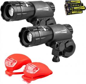 img 1 attached to Discontinued Genuine HeroBeam® Bike Lights Double Set - Get It Now!