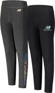 new balance girls active leggings girls' clothing : active логотип