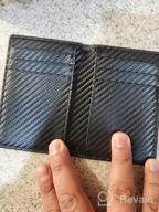 img 1 attached to Men's Minimalist Bifold Wallet - Genuine Leather, RFID Blocking, Stylish Accessories review by Bryan Finken