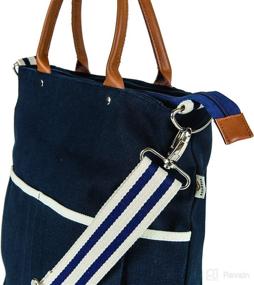 img 3 attached to 👜 Tag&Crew Multiple Pockets Diaper Tote: Durable Heavy Canvas, Changing Pad Included (15 x 17.5 x 5.25 Inches)
