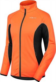 img 4 attached to Stay Warm And Safe With INBIKE Women'S Reflective Windbreaker Jacket For Winter Cycling And Running