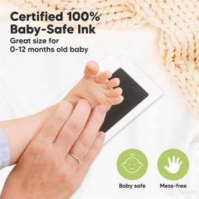 img 1 attached to 👣 Inkless Hand and Footprint Kit: Capture Precious Moments of Babies and Pets with this 4-Pack Set!