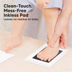 img 3 attached to 👣 Inkless Hand and Footprint Kit: Capture Precious Moments of Babies and Pets with this 4-Pack Set!