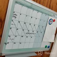 img 1 attached to MAKELLO Magnetic Dry Erase Calender Whiteboard: Perfect For Home, Bedroom, Office & Classroom - 24X18 Inches review by Randy Jagers