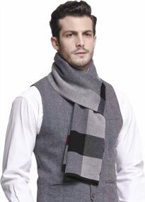 img 3 attached to RIONA Winter Cashmere Australian Knitted Men's Accessories and Scarves