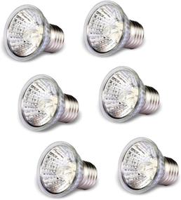 img 4 attached to 6 Pack of 50W Sunbathing Basking Lamp Heating Light Bulbs for Reptiles - Ideal for Lizards, Chameleons, Bearded Dragons, and Turtles