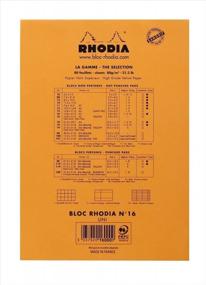 img 2 attached to Блокнот Rhodia, No16 A5, обычный - оранжевый