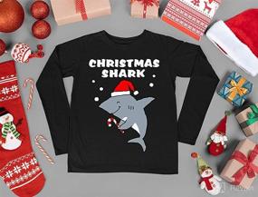 img 1 attached to Толстовка для малышей Tstars Christmas Shark