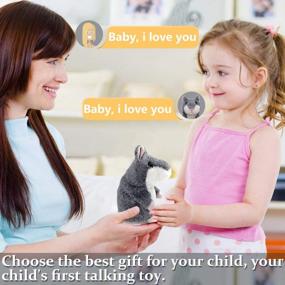 img 1 attached to Interactive Talking Hamster Stuffed Plush Toy - Yoego Gray - Repeats And Mimics Your Voice - Great Gift For Kids Age 3+