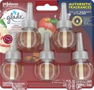 🍏 glade plugins refills air freshener, apple cinnamon scented, for home and bathroom – 3.35 fl oz, 5 count логотип