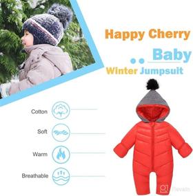 img 3 attached to Aivtalk Polyester Jumpsuit Bodysuit Snowsuit Apparel & Accessories Baby Boys ... Clothing