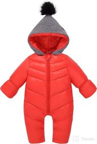 img 4 attached to Aivtalk Polyester Jumpsuit Bodysuit Snowsuit Apparel & Accessories Baby Boys ... Clothing