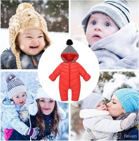 img 2 attached to Aivtalk Polyester Jumpsuit Bodysuit Snowsuit Apparel & Accessories Baby Boys ... Clothing