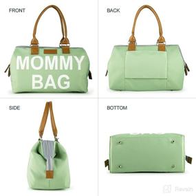 img 3 attached to 👜 Jereture Mommy Bag: Spacious Diaper Bag Tote for Hospital, Ideal Baby Diaper Tote Bag for Traveling Moms