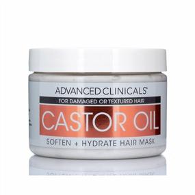 img 4 attached to Advanced Clinicals Castor Oil Conditioning Hair Mask Natural Detangler & Hair Treatment W/ Jamaican Black Castor Oil, Coconut Oil, & Biotin Repair For Color Treated, Dry, Or Damaged Hair, 12 Fl Oz