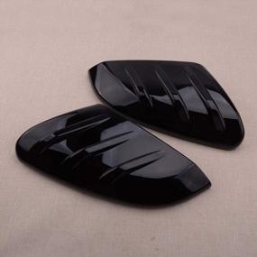 img 3 attached to Glossy Black Rearview Mirror Covers For Honda Civic 2016-2020 By CITALL - Upgrade Your Style!
