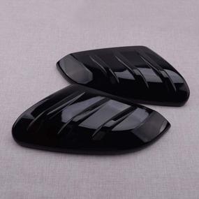 img 1 attached to Глянцевые черные накладки на зеркала заднего вида для Honda Civic 2016-2020 от CITALL - Обнови свой стиль!
