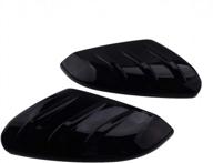 glossy black rearview mirror covers for honda civic 2016-2020 by citall - upgrade your style! logo