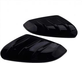 img 4 attached to Glossy Black Rearview Mirror Covers For Honda Civic 2016-2020 By CITALL - Upgrade Your Style!