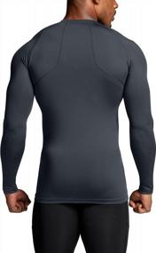 img 2 attached to ATHLIO Men'S Long Sleeve Compression Shirts With UPF 50+, Ideal For Water Sports, Athletic Workouts And Rash Guard Base Layer - Available In A Pack Of 1 Or 3
