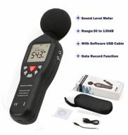 cnyst sound level meter sound decibel noise tester with data record function range 30 to 130dba resolution 0.1db logo