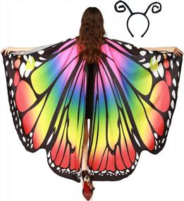 img 4 attached to Превратитесь в прекрасную бабочку с набором крыльев и антенн GRACIN Halloween