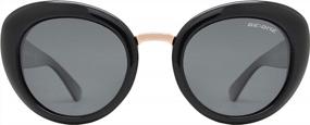 img 3 attached to Women'S Polarized Vintage Retro Oversized Round Cateye Sunglasses - Be One