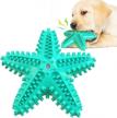 potaroma dog chew toy, starfish shaped interactive puppy squeaky toys , durable and tough dog teeth cleaning toy perfect dental care for small medium large breeds logo