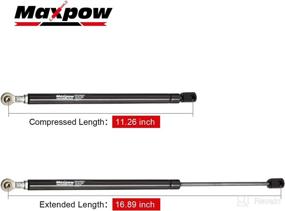 img 3 attached to 🚗 Maxpow Rear Window Glass Lift Support Strut Shock | Compatible with 1991-2001 Explorer | Set of 2 - 4608 Rear Glass Lift Struts | Window Lift Struts