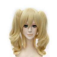 blonde synthetic wig for women with two ponytails for anime cosplay, halloween costume party and more logo