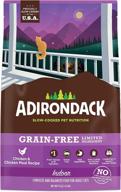 premium adirondack cat food: made in usa, limited ingredient grain free formula, indoor dry food, chicken & chicken meal recipe, 11 lb. bag logo