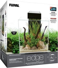 img 3 attached to Black Fluval Edge 2.0 Aquarium Kit - 12 Gallon, Lightweight 42 lbs