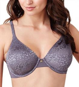 img 3 attached to Le Mystere Women'S Seamless Safari Smoother Bra, Silken Full-Coverage Bra With Signature Animal Lace
