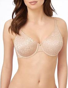 img 4 attached to Le Mystere Women'S Seamless Safari Smoother Bra, Silken Full-Coverage Bra With Signature Animal Lace