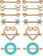 upgrade your style with anicina 14g nipple rings - piercing jewelry for women in 14mm and 16mm sizes logo
