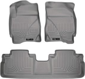 img 4 attached to 🐺 Husky Liners Weatherbeater Series, Grey Front & 2nd Seat Floor Liners, 98352, Compatible with 2009-2012 Ford Escape, 2009-2011 Mazda Tribute/Mercury Mariner 3 Pcs
