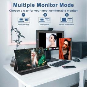 img 2 attached to 🖥️ IVV Portable Monitor - 15 Inch Computer Display, 1080P HD, 60Hz, HDMI, Built-In Speakers