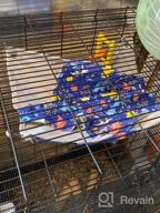 img 1 attached to Pink Hammock Bedding Sleeper For Ferrets, Rats, Chinchillas, Guinea Pigs - FULUE Cage Accessories (13.8X13.8Inch) review by Ashley Johnson