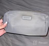 img 1 attached to Grey CHICECO Cosmetic Pouch Clutch - Handy Makeup Bag For On-The-Go Glamour! review by Kenneth Broszko