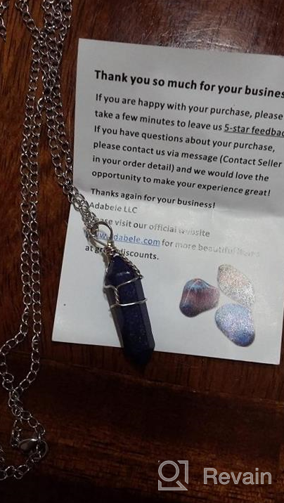 img 1 attached to Natural Gemstone Pendant Necklace: Healing Crystal Quartz, Reiki Chakra Stones, 💎 18 Inch Jewelry for Women, Girls, and Men - Ideal Birthday Gift review by Ivrington Miller